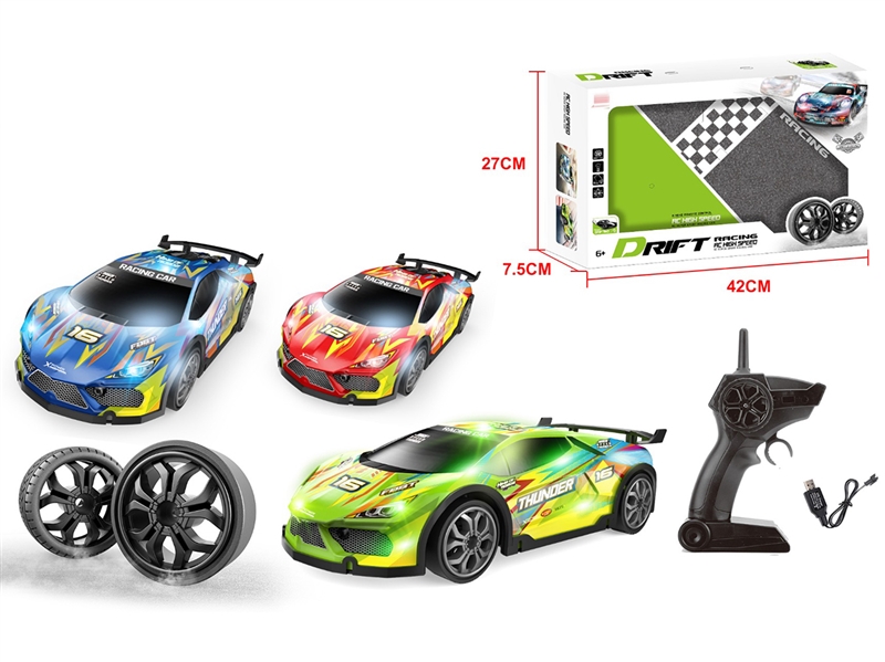 R/C CAR W/ LIGHT,3COLOURS - HP1212014