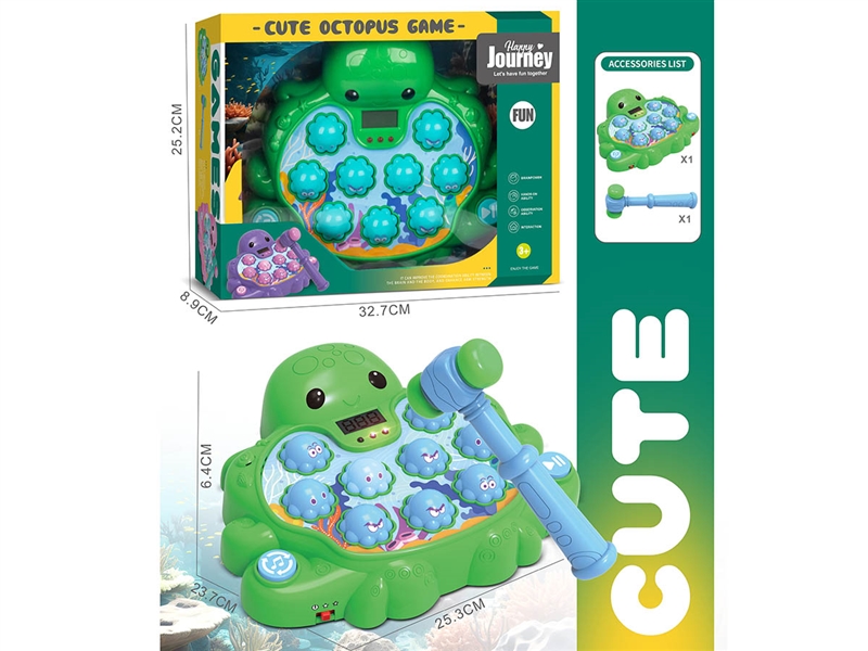 OCTOPUS WHACK-A-MOLE,GREEN - HP1212860