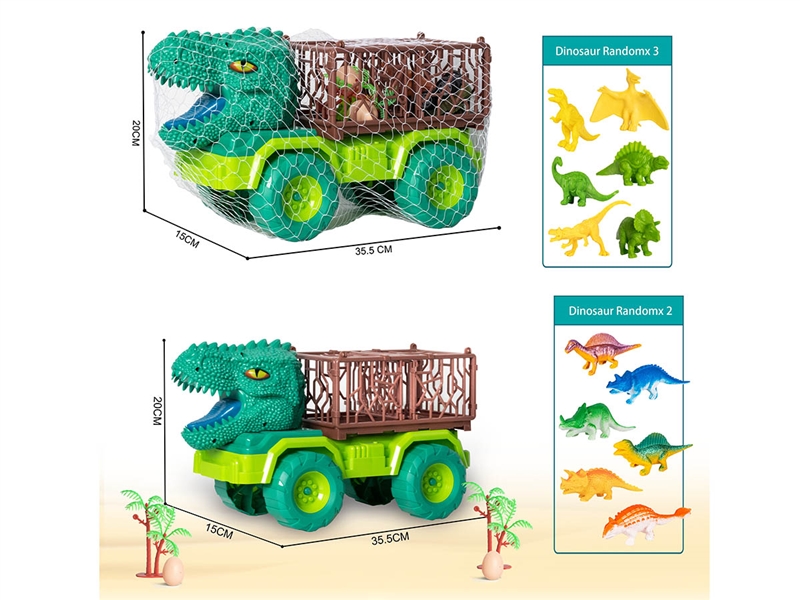 FREE WAY DINOSAUR CAR W/DINOSAUR 5PCS & ACCESSORIES - HP1212871