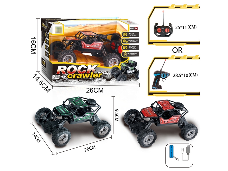 1:18 R/C DIE-CAST CLIMBING CAR W/LIGHT （NOT INCLUDED BATTERY） - HP1214021