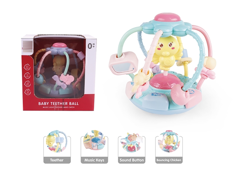 BABY TEETHER BALL W/LIGHT & MUSIC - HP1214196