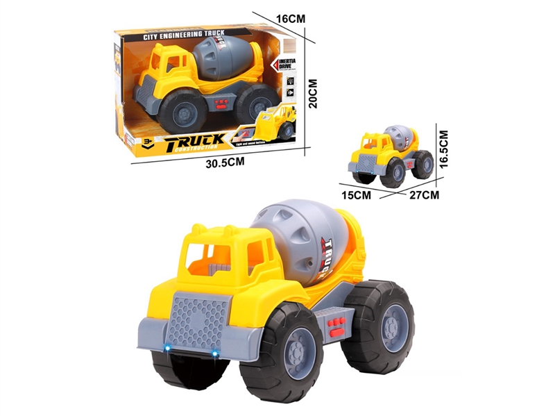 FRICTION CONSTRUCTION TRUCK W/IC & LIGHT (INCLUDED BATTERY) - HP1214791