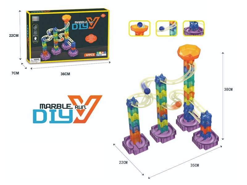 DIY BUILDING BLOCKS TRACK 47PCS - HP1214796