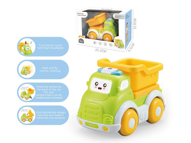 FRICTION CONSTRUCTION TRUCK W/LIGHT & MUSIC - HP1214854