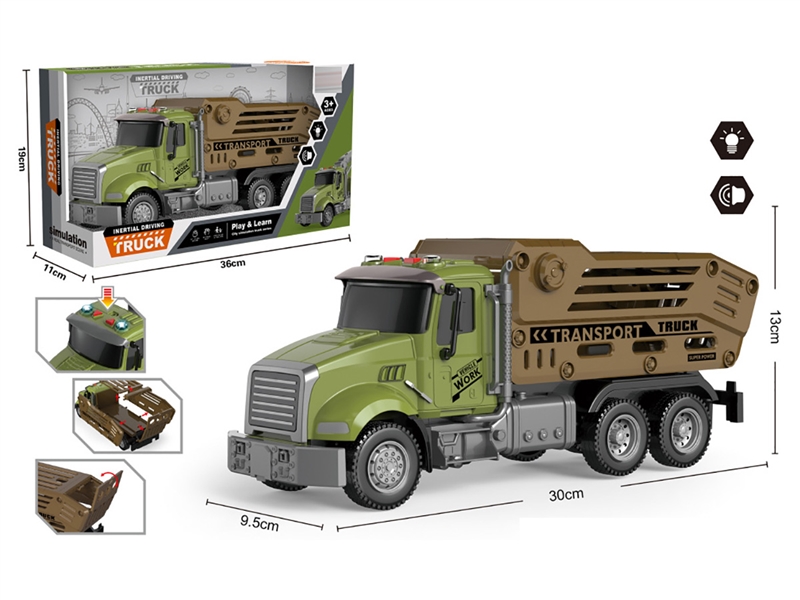 FRICTION TRUCK W/LIGHT & MUSIC - HP1215078