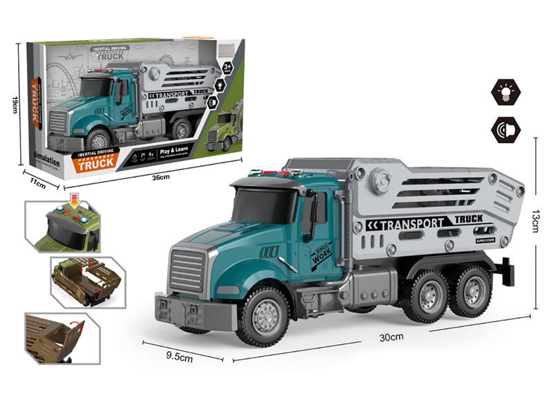 FRICTION TRUCK W/LIGHT & MUSIC - HP1215079