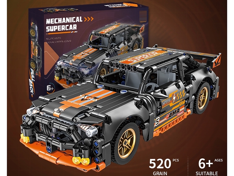PULL BACK BUILDING BLOCKS CAR 520PCS - HP1215136