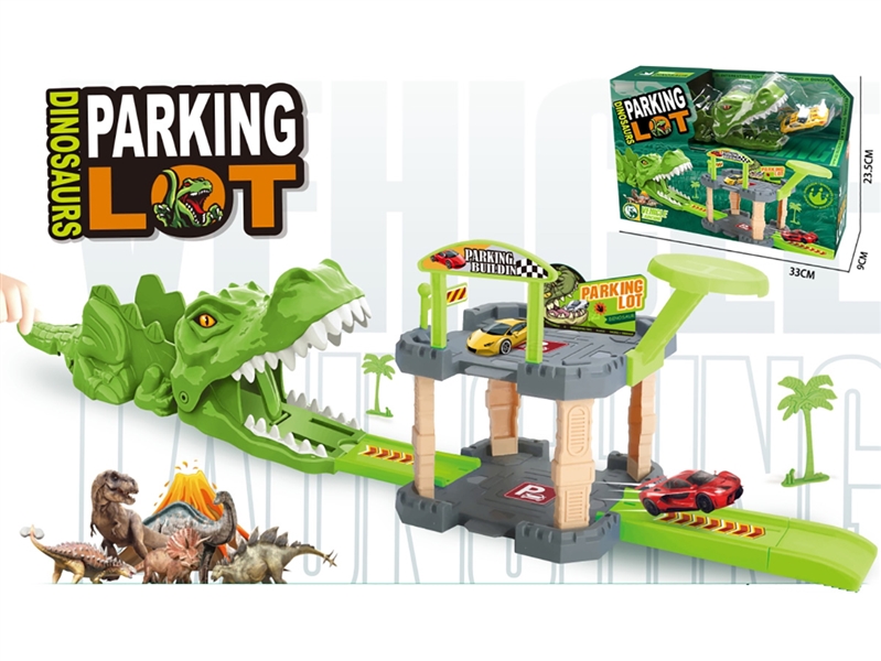CATAPULT RAILCAR + PARKING LOT W/DIE-CAST CAR - HP1215267