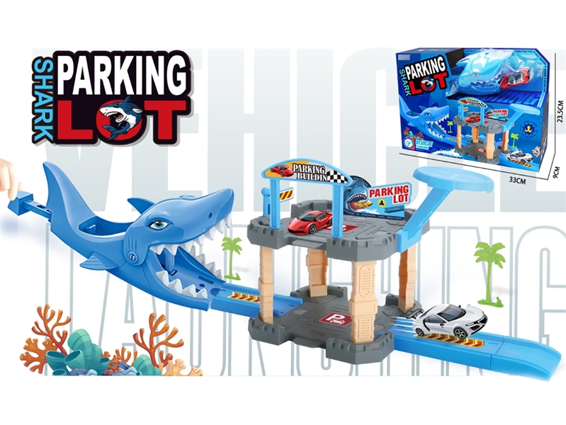 CATAPULT RAILCAR + PARKING LOT W/DIE-CAST CAR - HP1215268