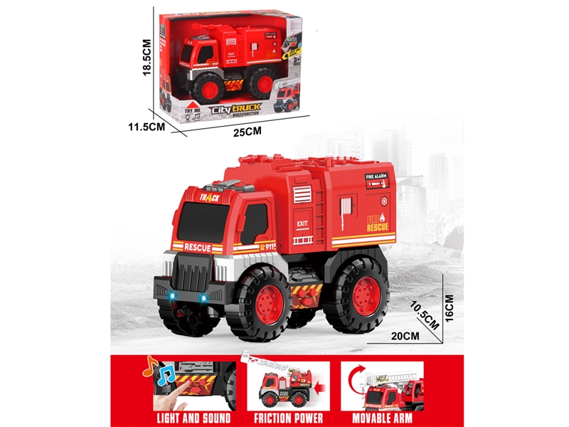 FRICTION TRUCK W/LIGHT & SOUND (INCLUDED BATTERY) - HP1216573