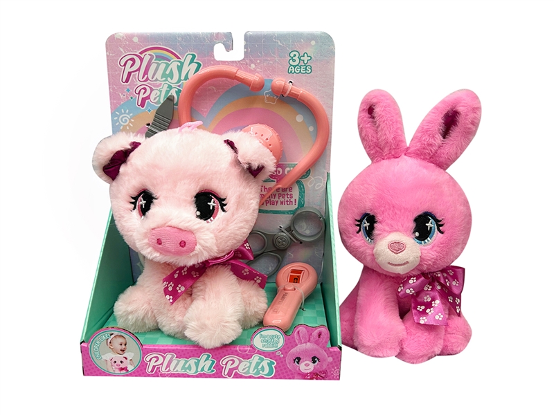B/O PLUSH PET W/DOCTOR SET,2ASST(NOT INCLUDED BATTERY) - HP1216910
