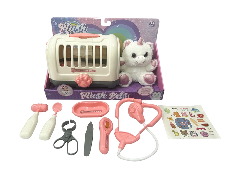 B/O PLUSH PET W/CAGE & DOCTOR SET(NOT INCLUDED BATTERY) - HP1216917