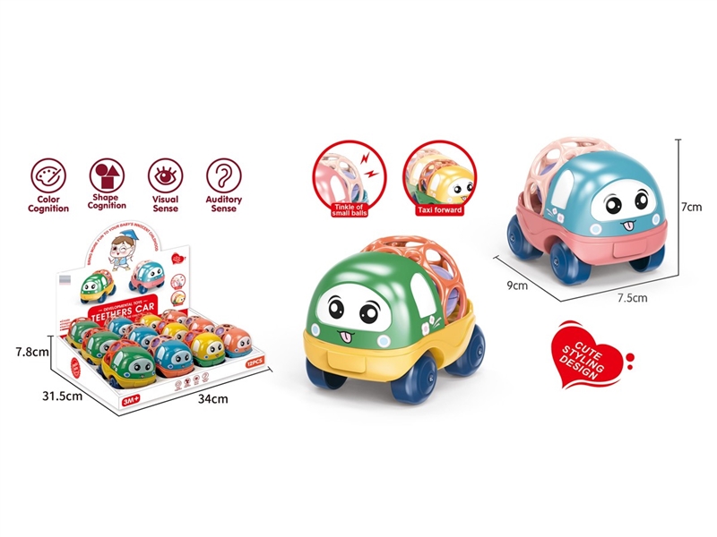 TEETHERS CAR , 12PCS/DISPLAY BOX - HP1217083
