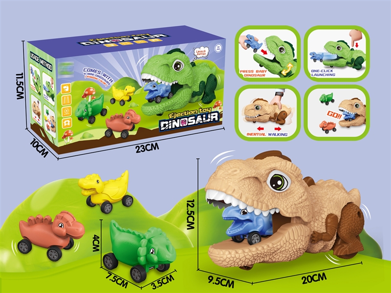 PRESS AND GO DINOSAUR CAR - HP1217712