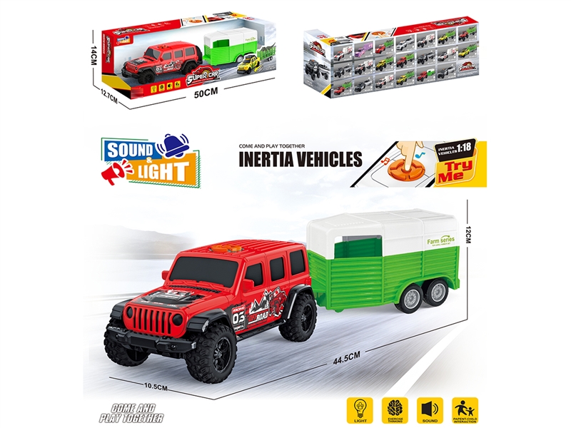 1:18 FICTION TRUCK W/LIGHT & MUISIC（INCLUDED BATTERY） - HP1217736