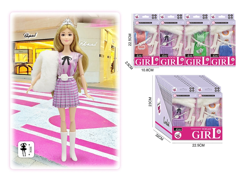 DOLLS CLOTHING 4ASST,24PCS/DISPLAY BOX - HP1217891