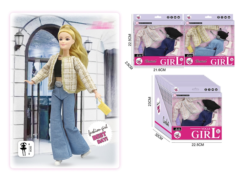 DOLLS CLOTHING 2ASST,12PCS/DISPLAY BOX - HP1217895
