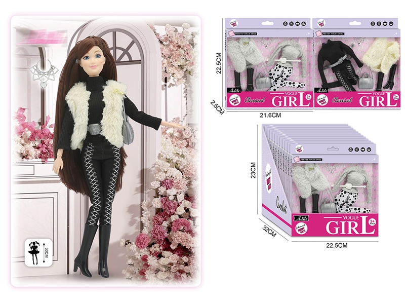 DOLLS CLOTHING 2ASST,12PCS/DISPLAY BOX - HP1217897