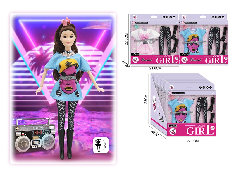 DOLLS CLOTHING 2ASST,12PCS/DISPLAY BOX - HP1217898