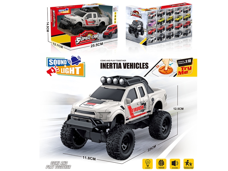 1:18 FICTION POLICE CAR W/LIGHT & MUISIC（NOT INCLUDED BATTERY） - HP1217948