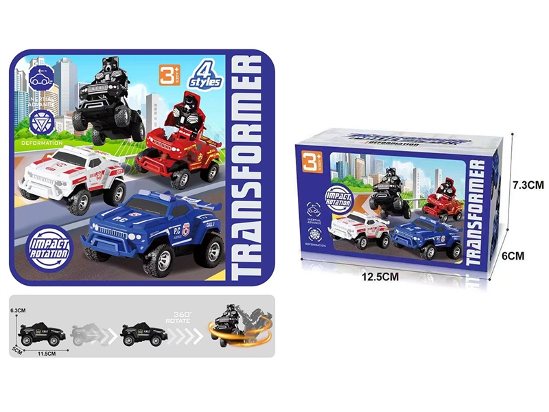 FRICTION STUNT CAR,4COLOURS - HP1217955