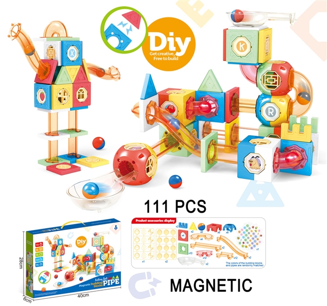 3 IN 1 MAGNETIC BUILDING BLOCKS (111 PCS) - HP1218161