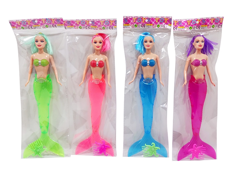 11” MERMAID DOLL W/LIGHT INCLUDED 2*AG3 4 COLORS - HP1218438