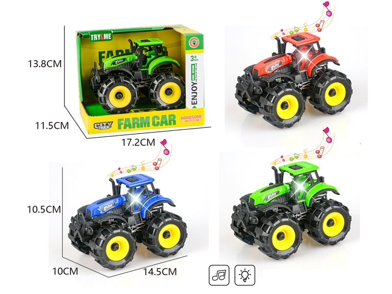 FRICTION FARMER TRUCK W/LIGHT & MUSIC - HP1218566