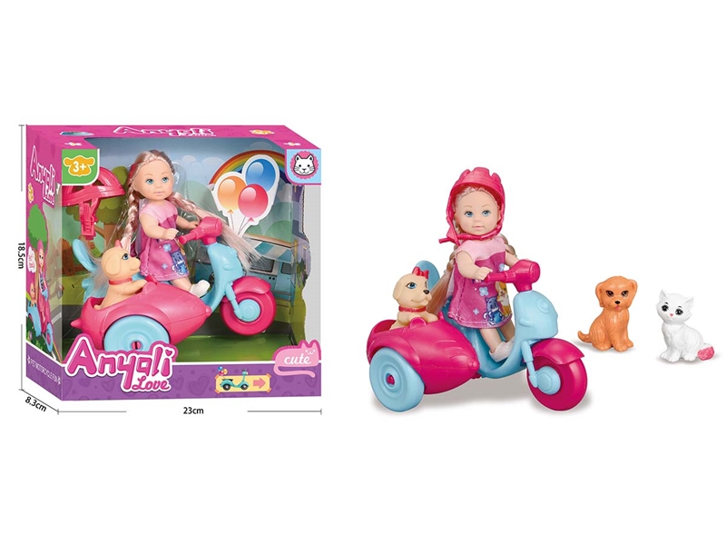 SOLID BODY DOLL W/ACCESSORIES，2ASST - HP1218744