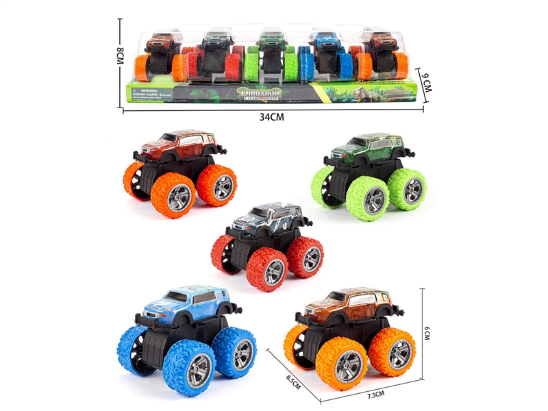 PULL BACK DIE-CAST DINOSAUR CAR - HP1218786