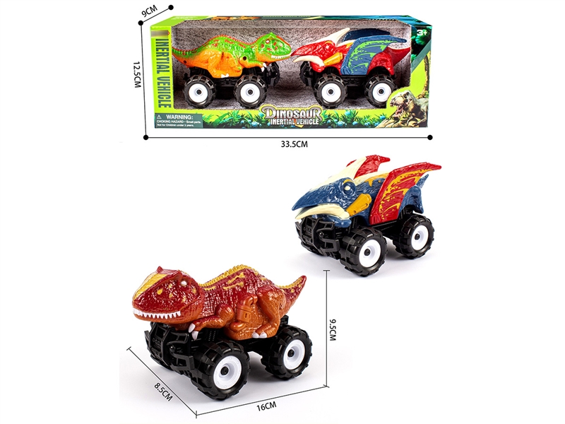 FRCTION DINOSAUR CAR W/FRCTION CAR ,2COLOURS - HP1218798