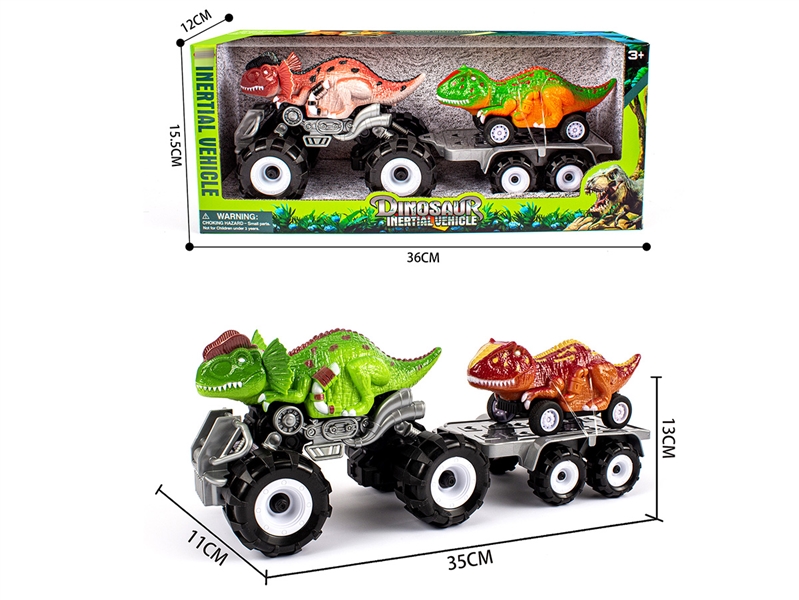 FRCTION DINOSAUR CAR W/FRCTION CAR ,2COLOURS - HP1218803