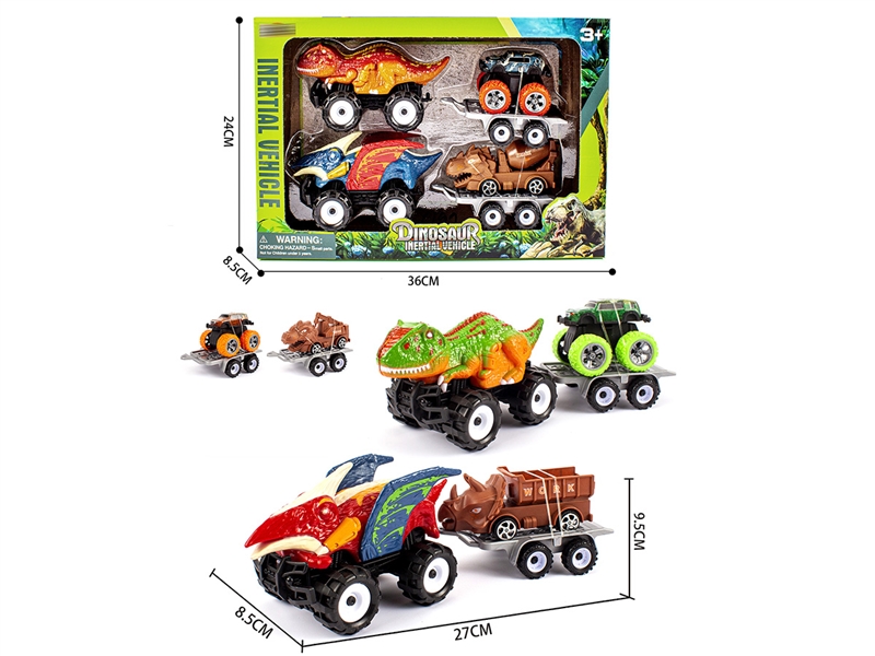 FRCTION DINOSAUR CAR ,2COLOURS - HP1218807
