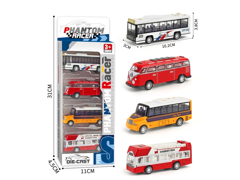 PULL BACK DIE-CAST BUS - HP1218986