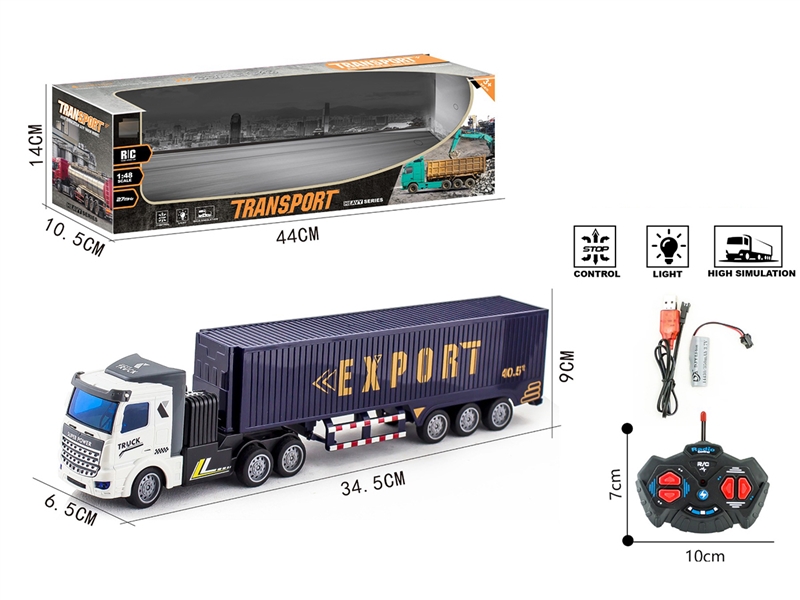 1:48 4-CHANNE R/C TRUCK W/LIGHT( INCLUDED BATTERY ) - HP1219020