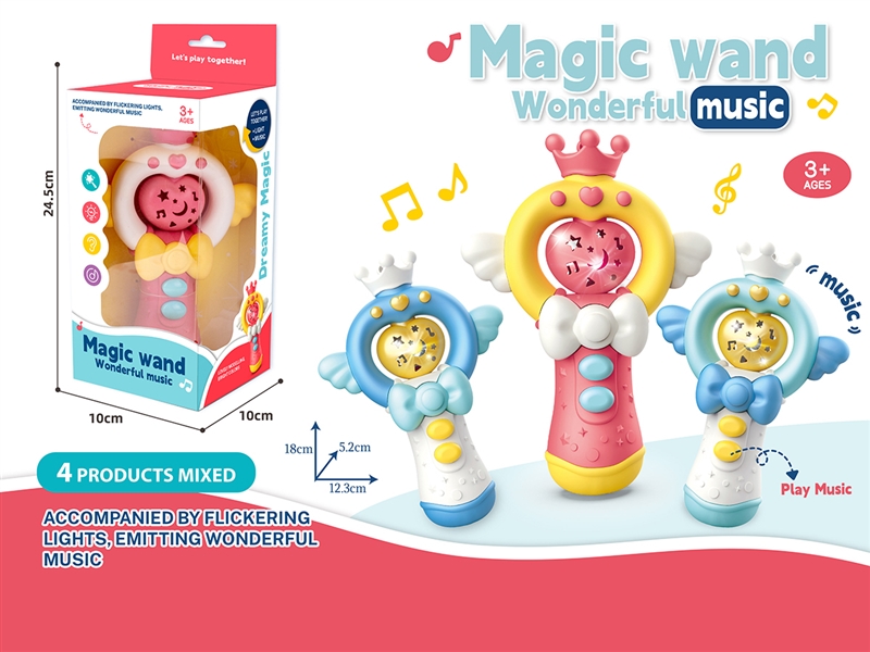 MAGIC STICKS W/LIGHT & MUSIC,2COLOURS - HP1219708