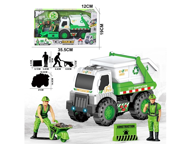 FRICTION TRUCK W/LIGHT & SOUND (INCLUDED BATTERY) - HP1220112