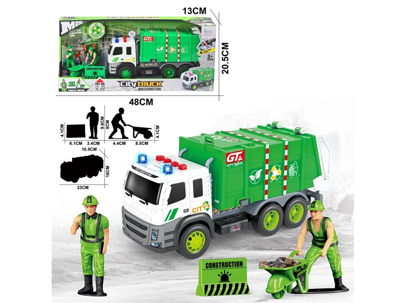 FRICTION TRUCK W/LIGHT & SOUND (INCLUDED BATTERY) - HP1220120