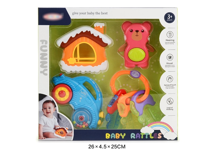 BABY RATTLE 4PCS - HP1220541
