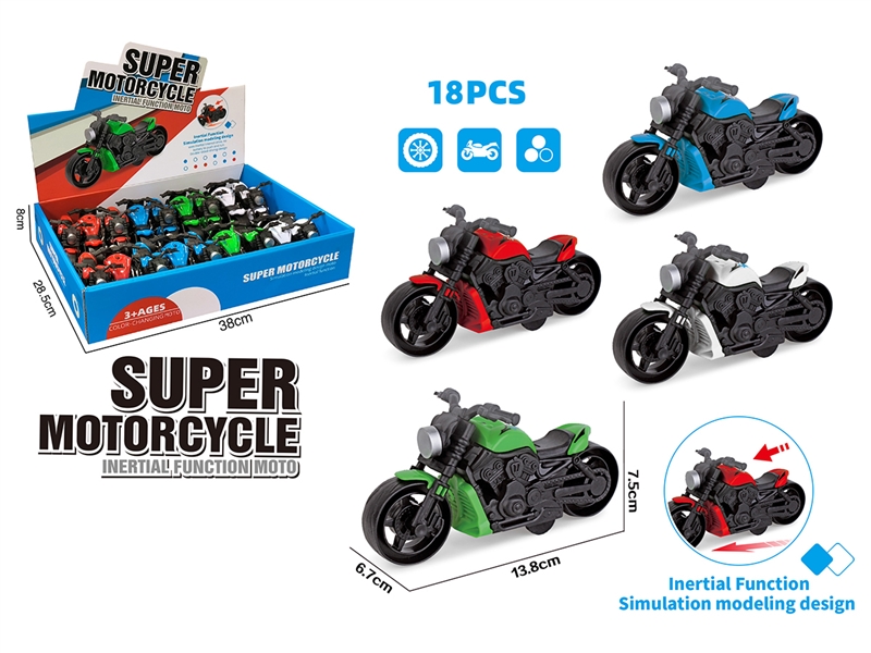 FRICTION MOTORCYCLE,18PCS/DISPLAY BOX - HP1220616
