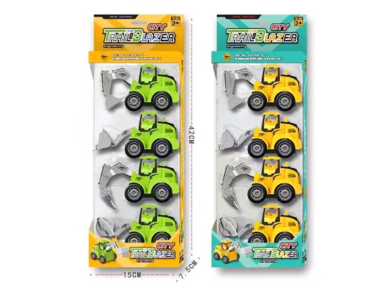 PRESS & GO CONSTRUCTION CAR,4PCS - HP1220845