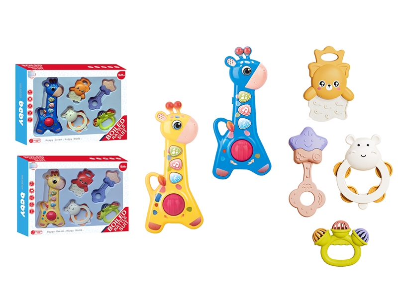 ELECTRONIC ORGAN W/BABY RATTLE 4PCS,2COLOURS - HP1220851