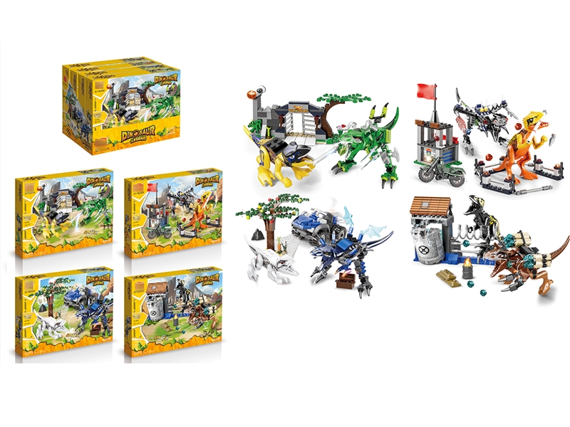 BUILDING BLOCKS,4PCS/DISPLAY BOX,202PCS - HP1220899
