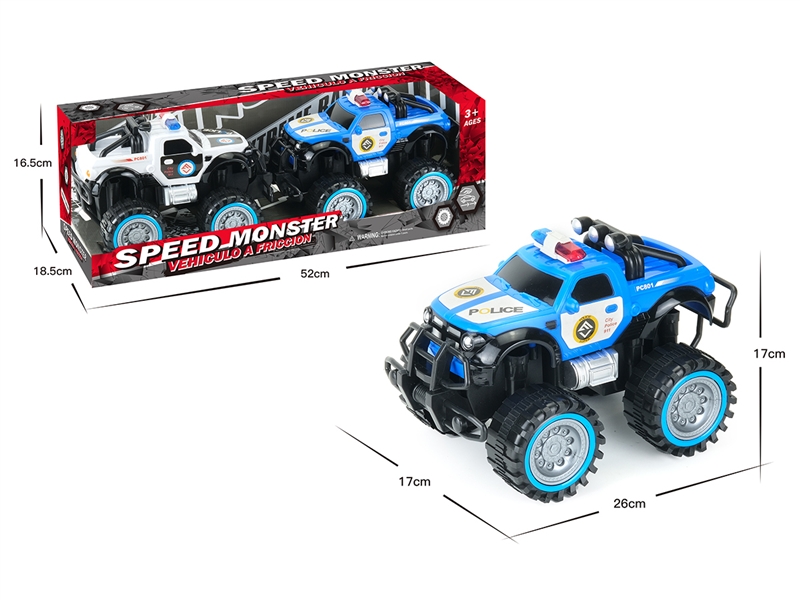 FRICTION POLICE CAR 2PCS - HP1221127
