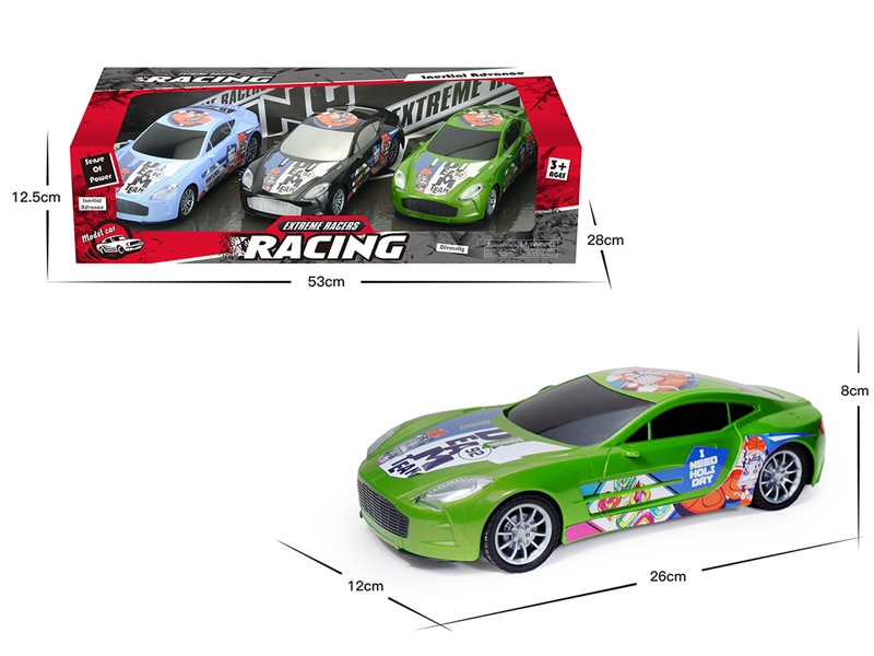 FRICTION CAR 3PCS - HP1221157