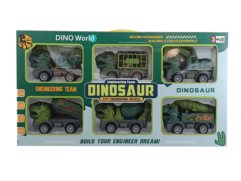 FREE WAY DINOSAUR CAR 6PCS - HP1221525
