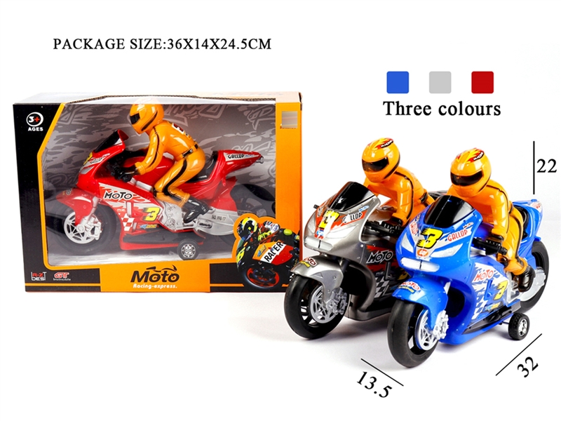 FRICTION MOTOR W/LIGHT & MUSIC,3COLOURS - HP1221552