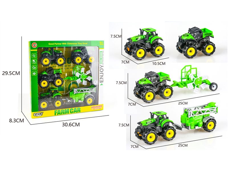 FRICTION FARM TRUCK  4PCS - HP1221650