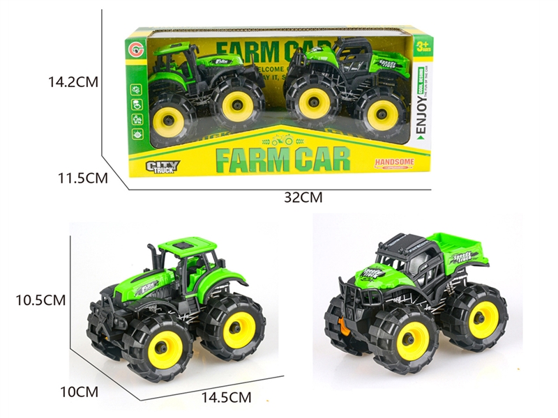 FRICTION FARM TRUCK  2PCS - HP1221651