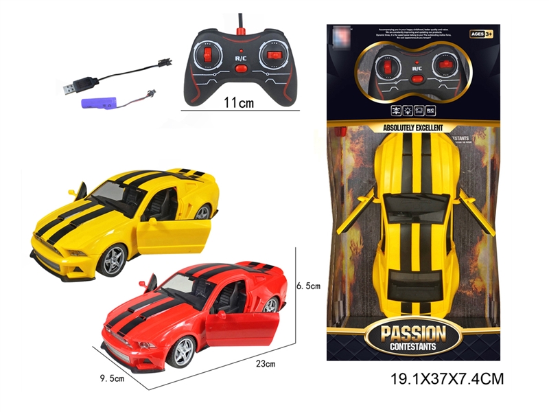 1:18 4-CHANNEL R/C CAR W/LIGHT,2COLOURS - HP1221724